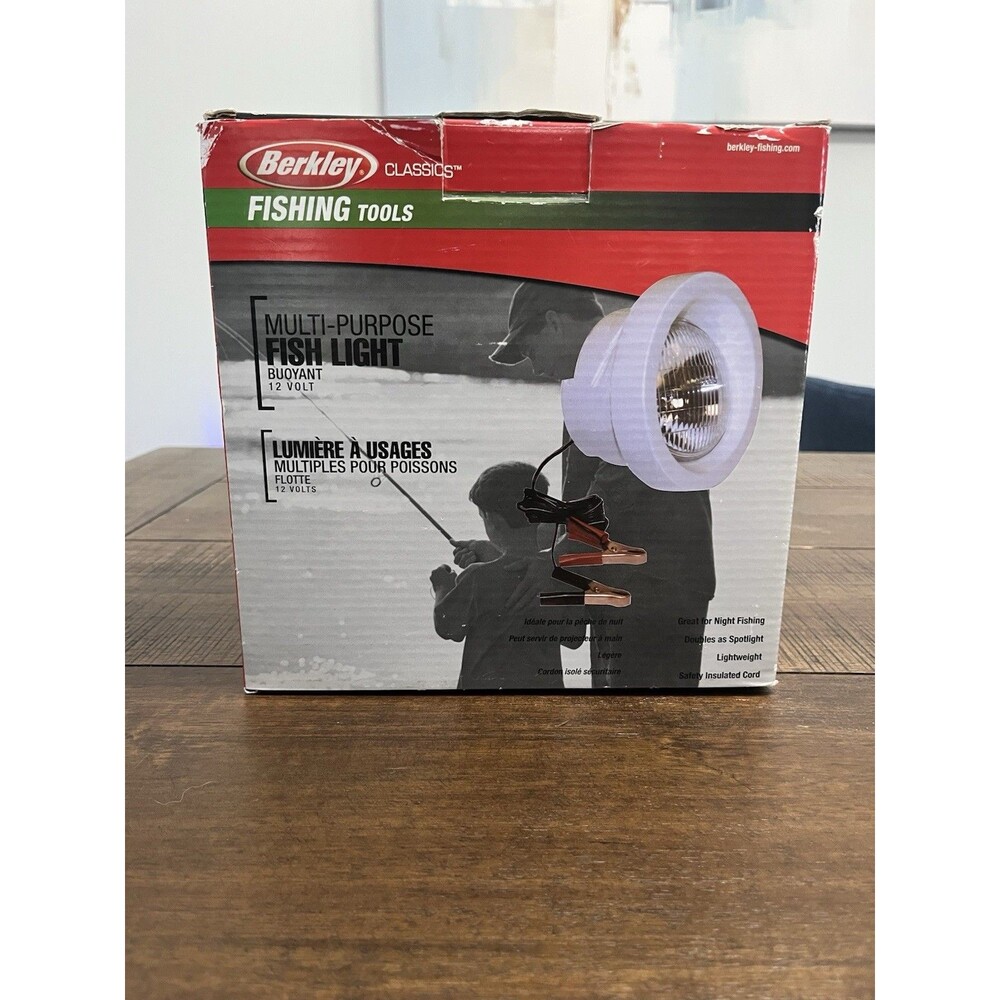 Berkley 12 Volt Floating/Handheld Fishing Light Multi-Purpose Night Spotlight